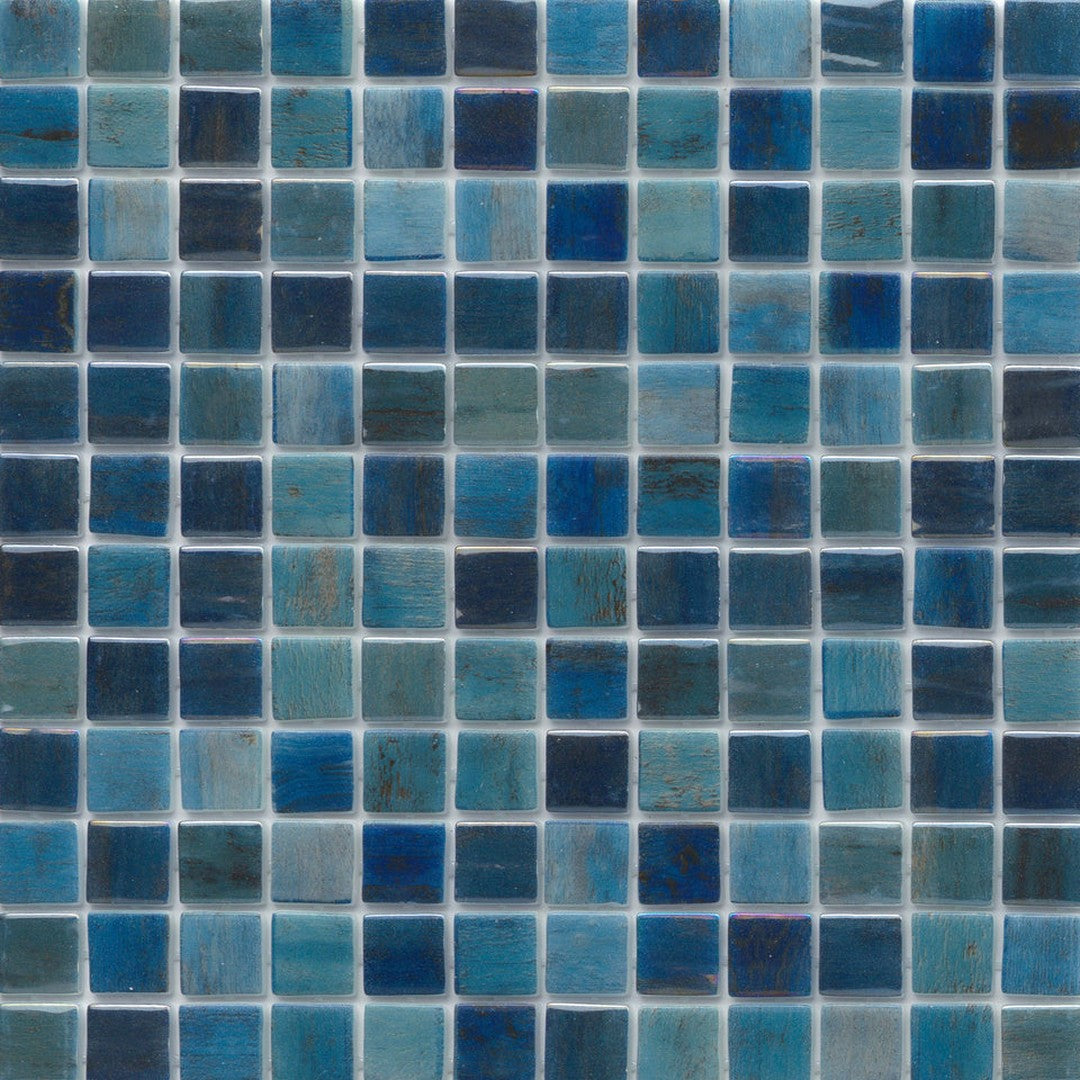 Emser Waterlace 12" x 12" Pressed Glossy Glass 1" Mosaic