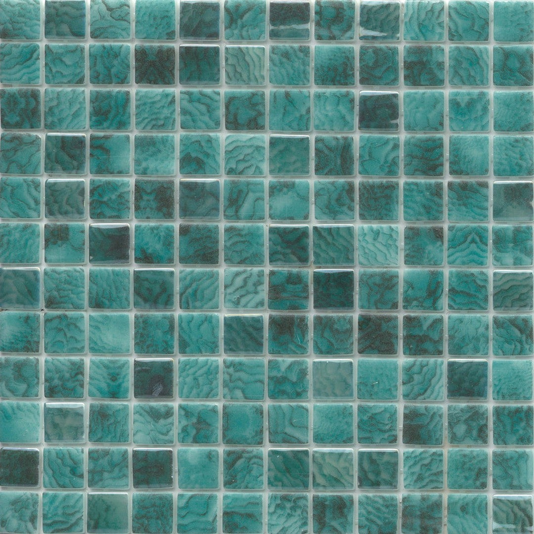 Emser Waterlace 12" x 12" Pressed Glossy Glass 1" Mosaic