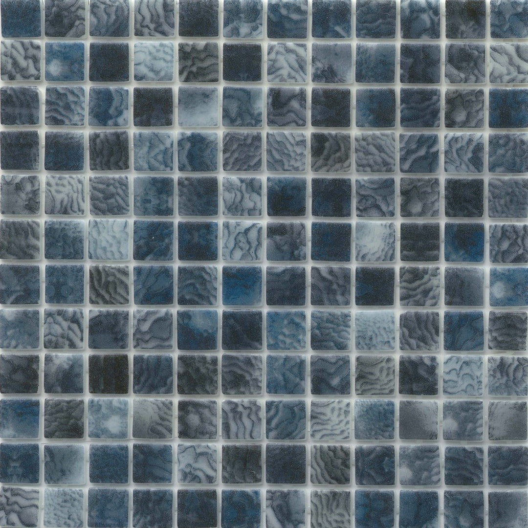Emser Waterlace 12" x 12" Pressed Glossy Glass 1" Mosaic