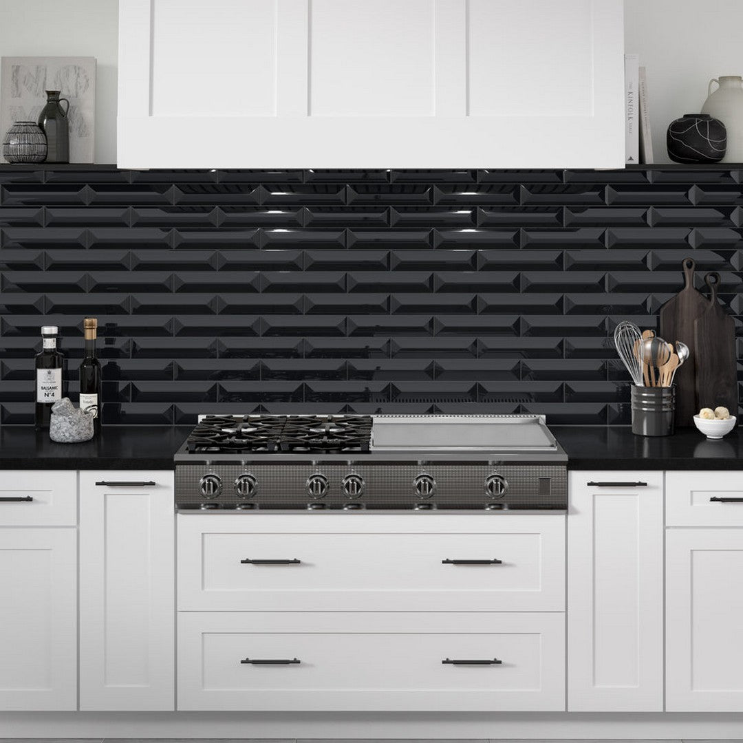 Emser-Estasi-3-x-12-Pressed-Glossy-Peak-Ceramic-Wall-Tile-Black