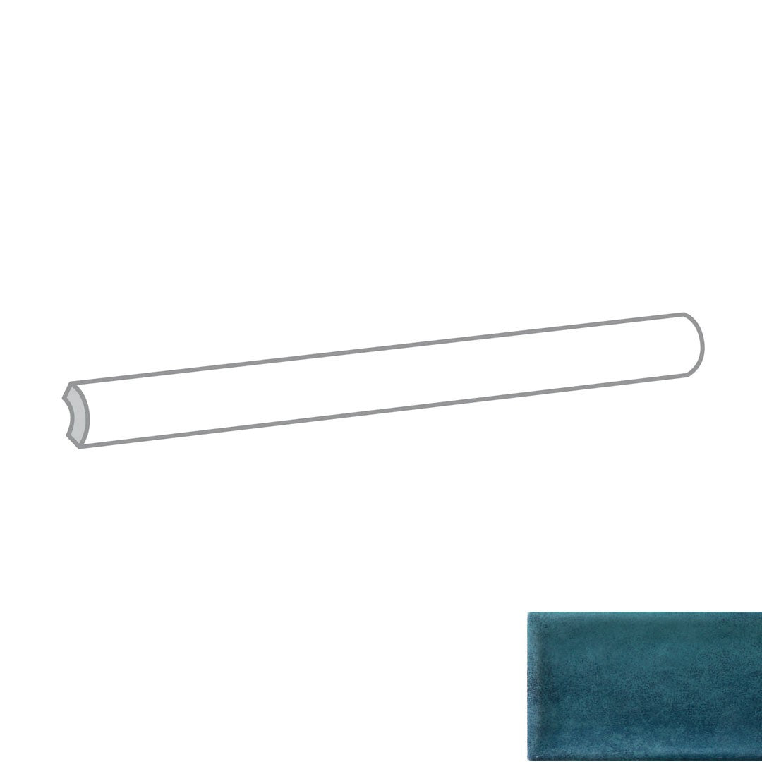 Emser Raku 0.5" x 12" Glossy Ceramic Jolly Trim