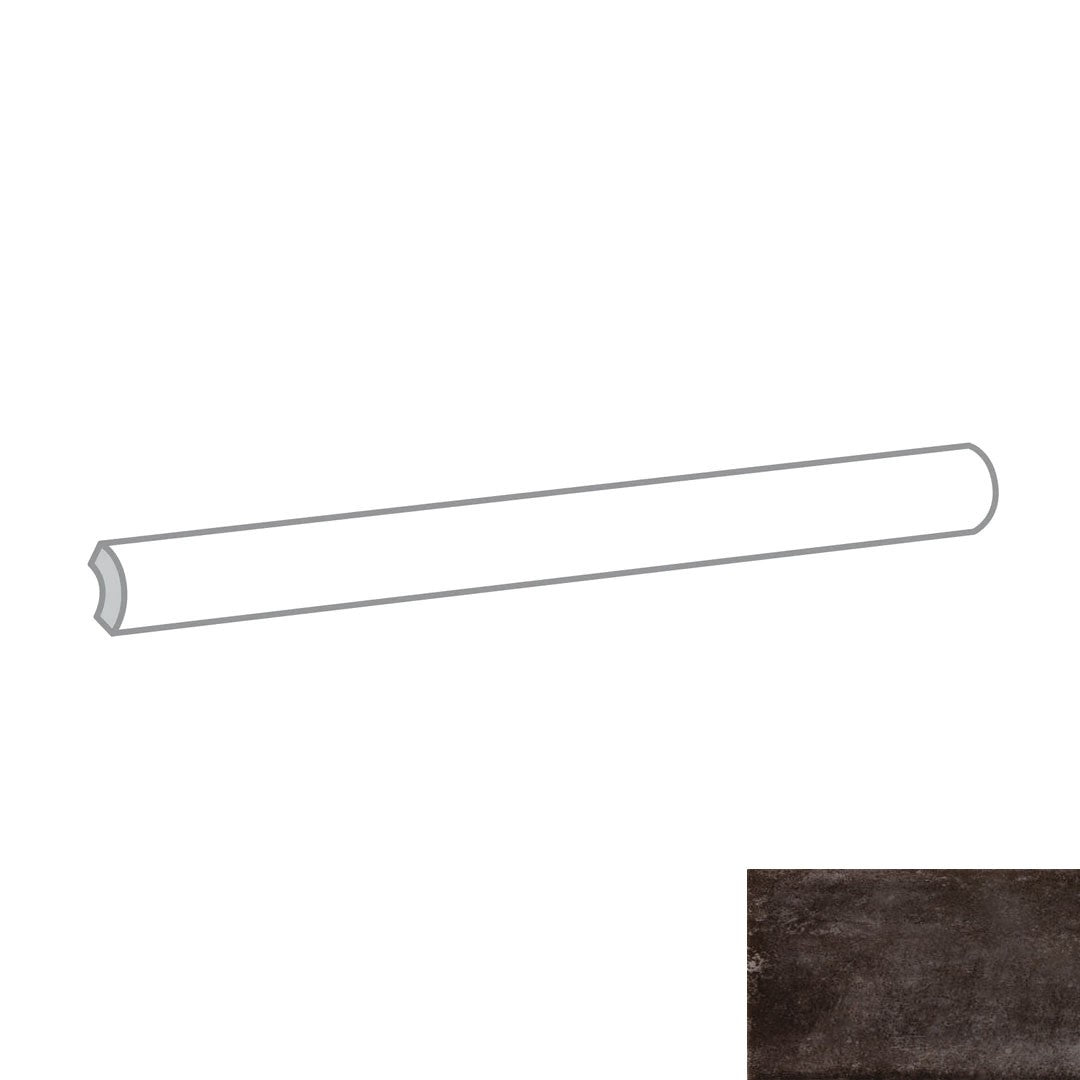 Emser Raku 0.5" x 12" Glossy Ceramic Jolly Trim