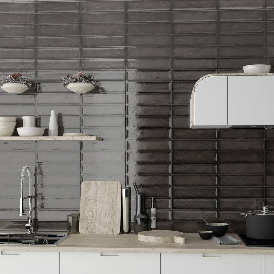 Emser-Raku-3-x-12-Pressed-Glossy-Ceramic-Tile-Charcoal