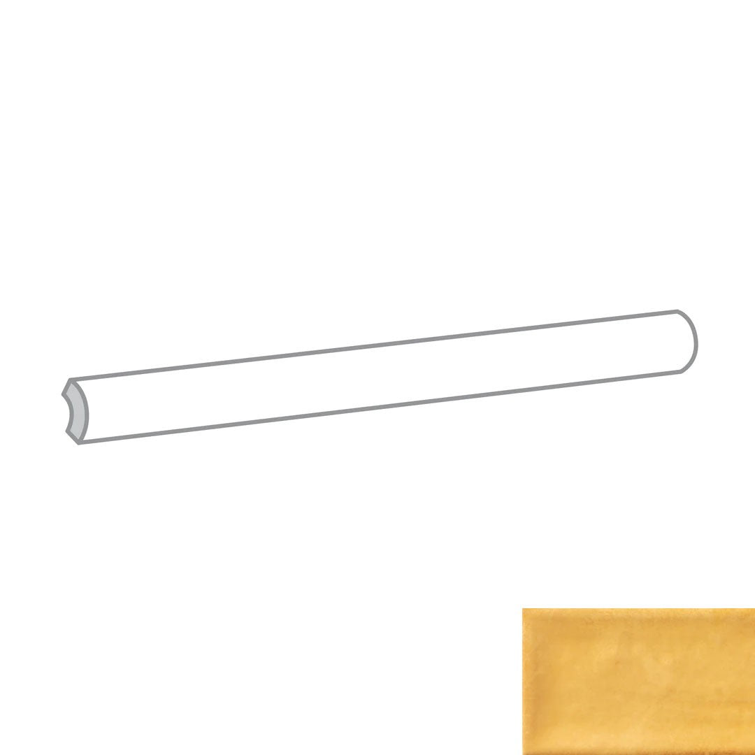 Emser Raku 0.5" x 12" Glossy Ceramic Jolly Trim