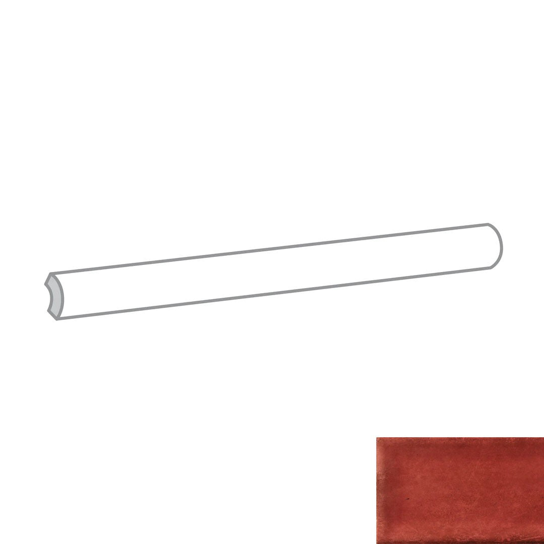 Emser Raku 0.5" x 12" Glossy Ceramic Jolly Trim