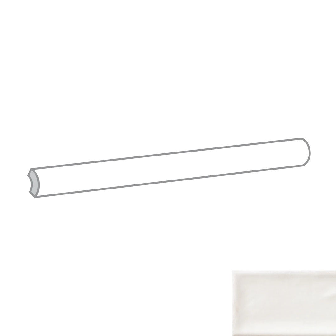 Emser Raku 0.5" x 12" Glossy Ceramic Jolly Trim