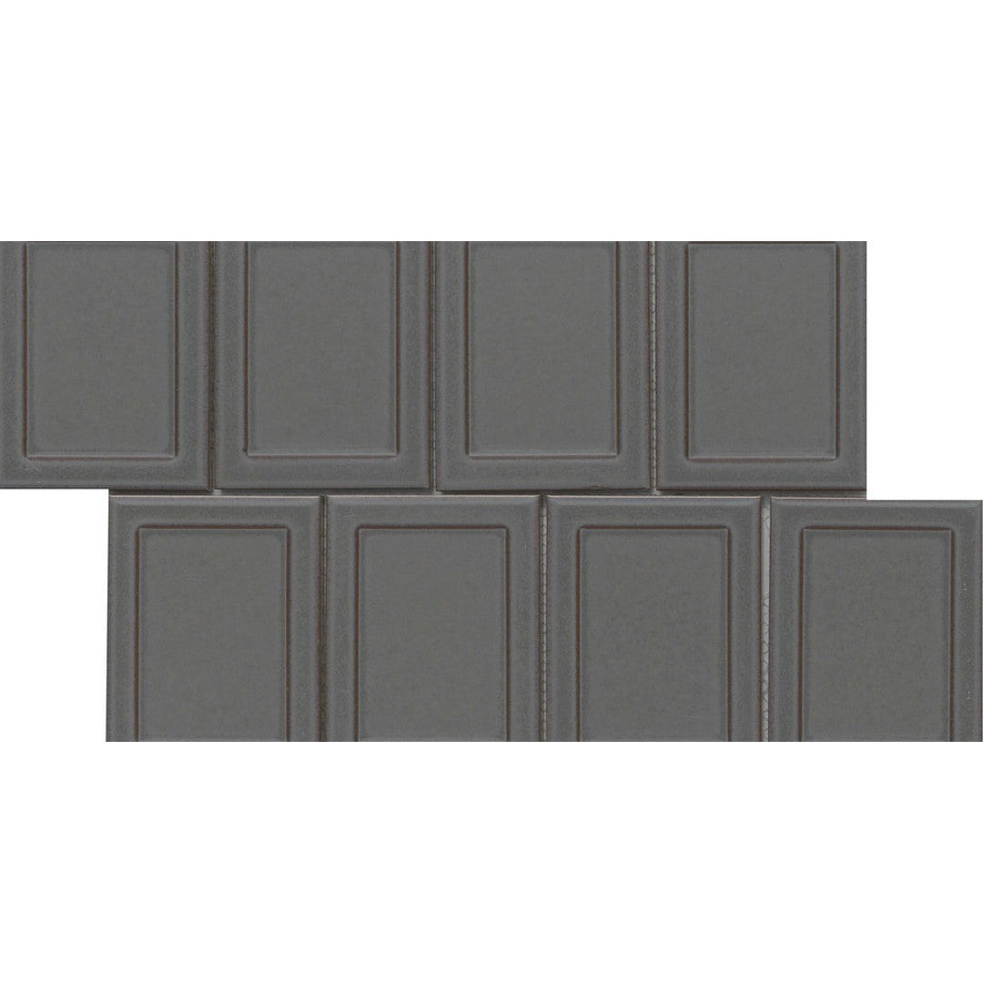 Emser Cuadro 9" x 14" Pressed Glossy Frame Porcelain Mosaic