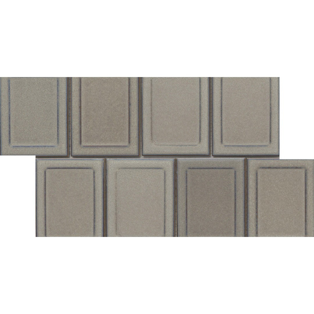 Emser Cuadro 9" x 14" Pressed Glossy Frame Porcelain Mosaic