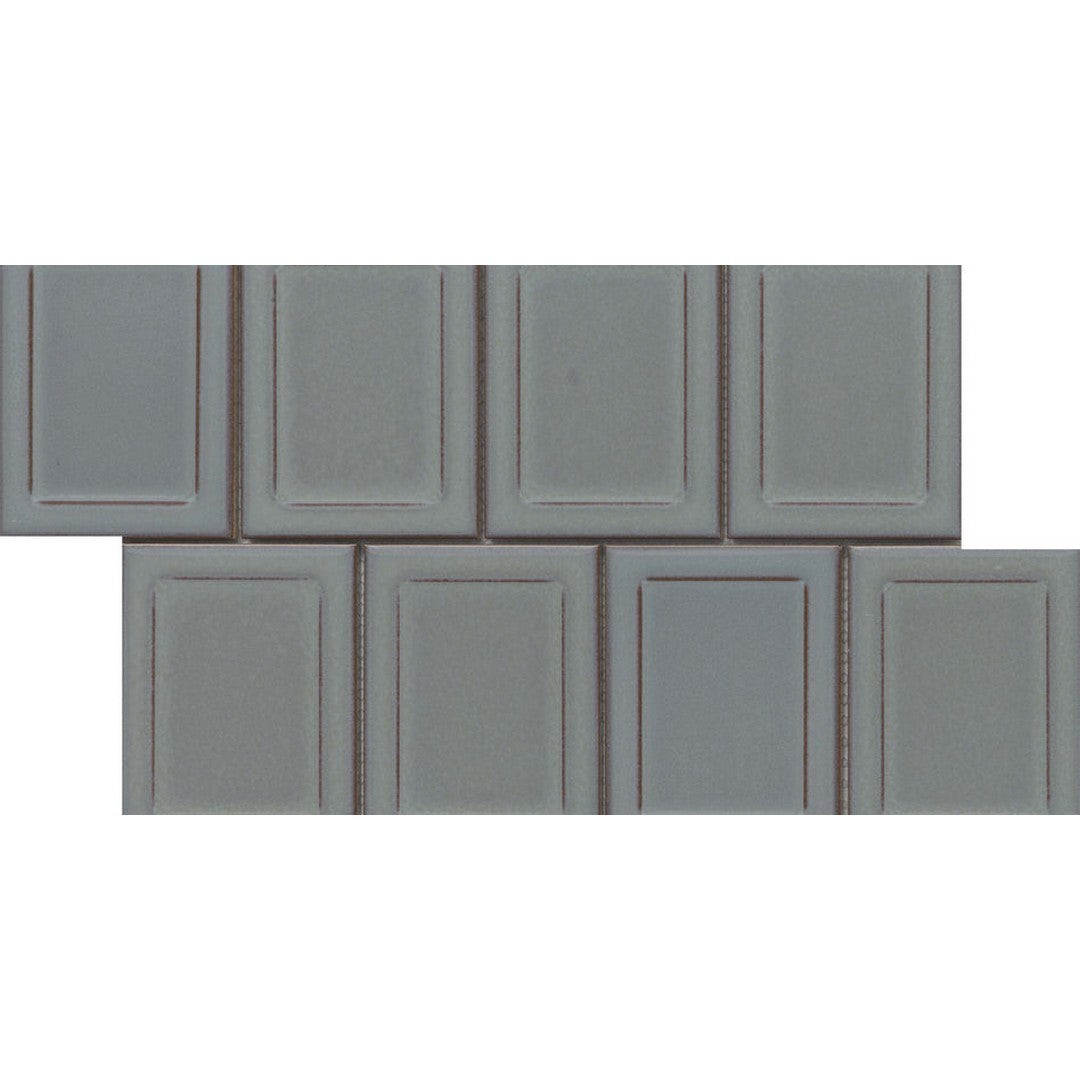 Emser Cuadro 9" x 14" Pressed Glossy Frame Porcelain Mosaic