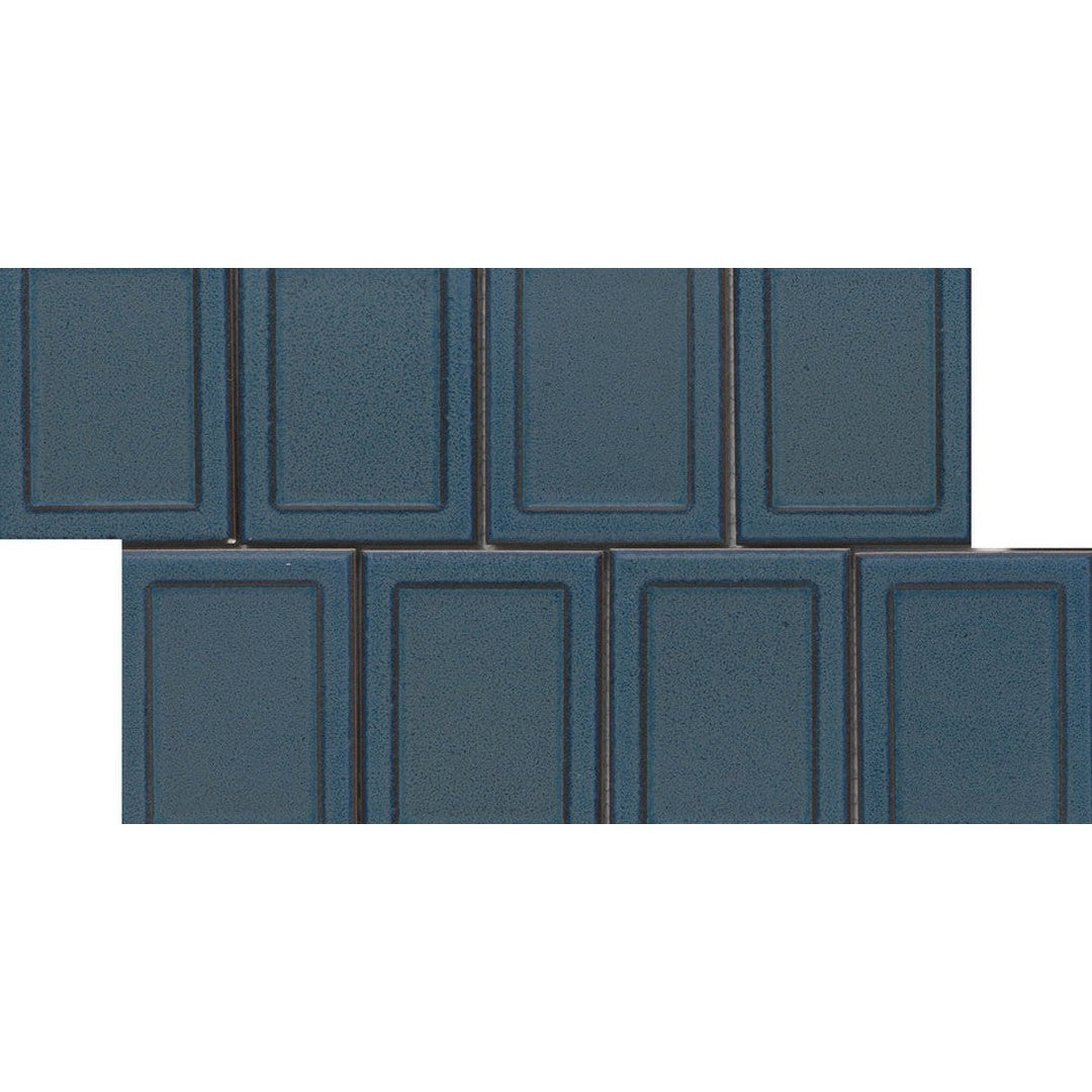 Emser Cuadro 9" x 14" Pressed Glossy Frame Porcelain Mosaic