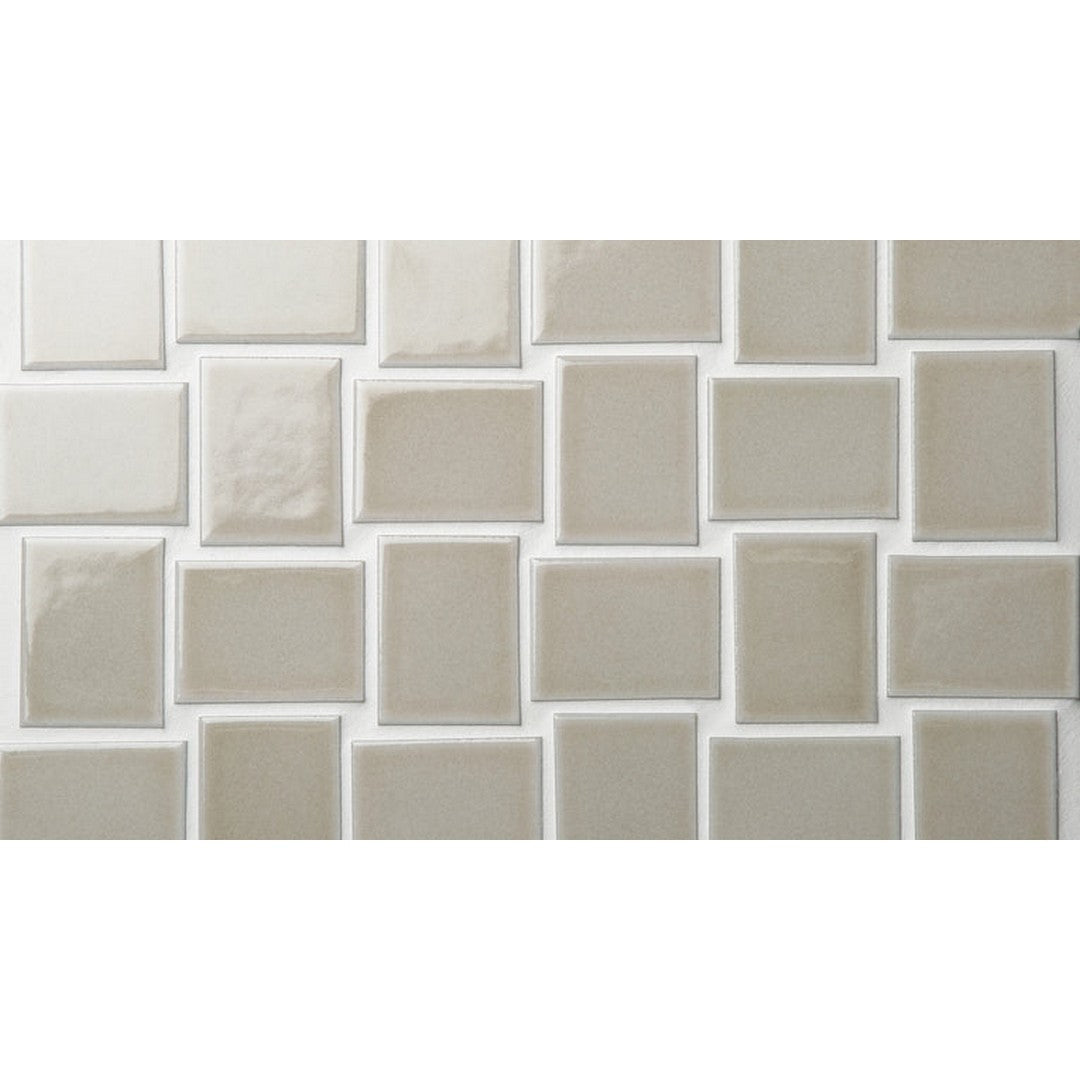 Emser Hanami 9" x 13" Glossy Basket Weave Porcelain Mosaic