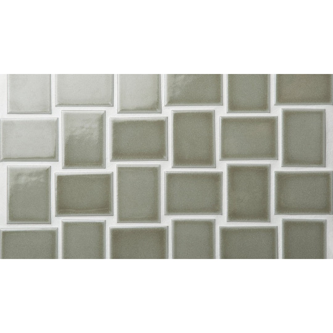 Emser Hanami 9" x 13" Glossy Basket Weave Porcelain Mosaic