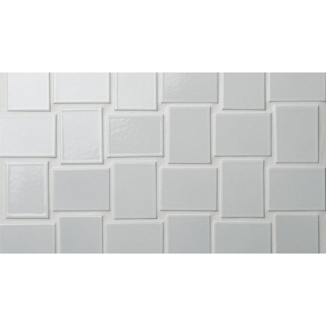 Emser Hanami 9" x 13" Glossy Basket Weave Porcelain Mosaic