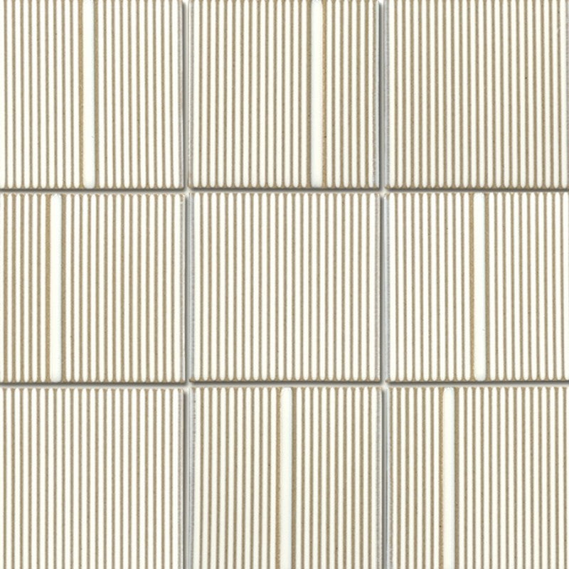 Emser Kanji 12" x 16" Glossy 4" Decorative Porcelain Mosaic