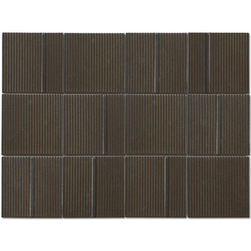 Emser Kanji 12" x 16" Glossy 4" Decorative Porcelain Mosaic