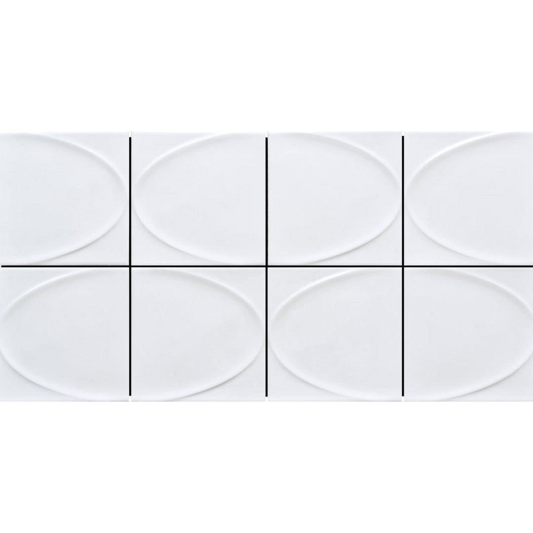 Emser Mizu 8" x 16" Pressed Glossy Ceramic Mosaic