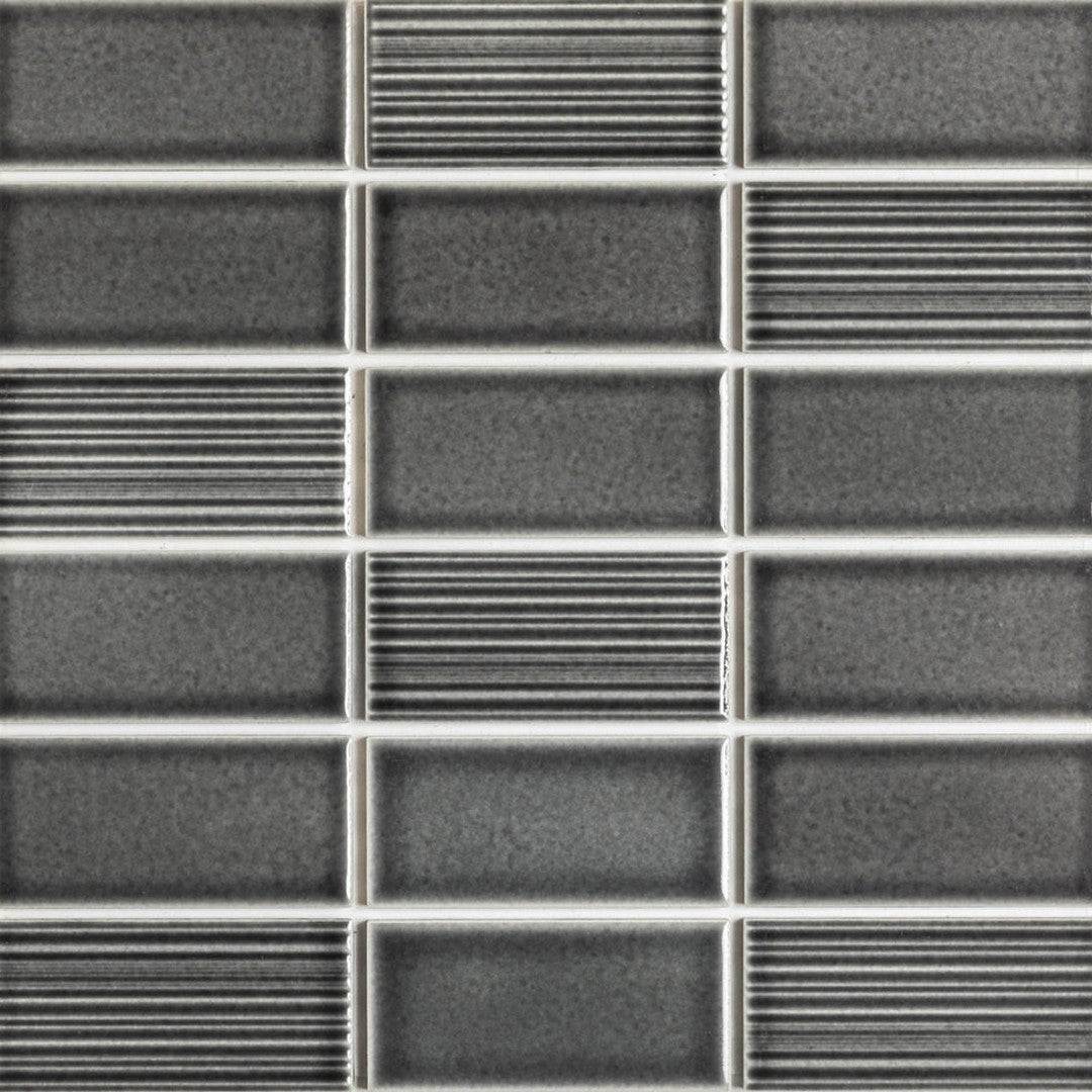 Emser Nagara 11" x 11" Pressed Glossy Ceramic Mosaic