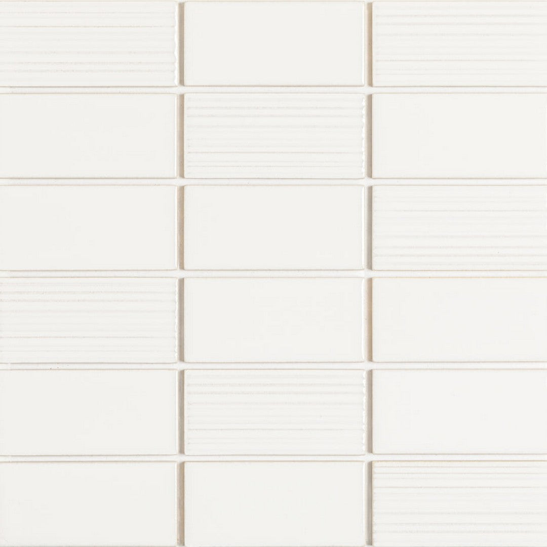 Emser Nagara 11" x 11" Pressed Glossy Ceramic Mosaic