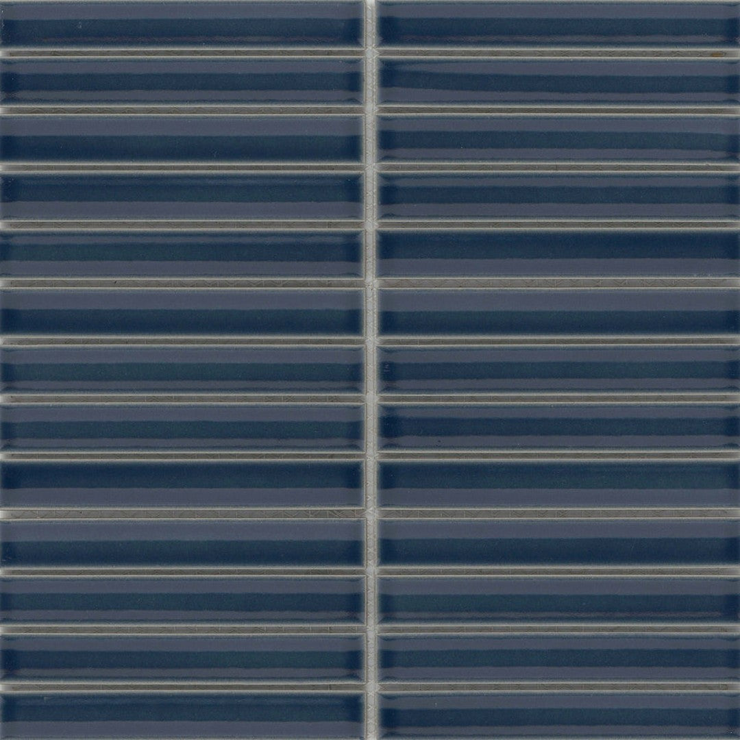 Emser Souvenir 12" x 12" Pressed Glossy Stacked Porcelain Mosaic