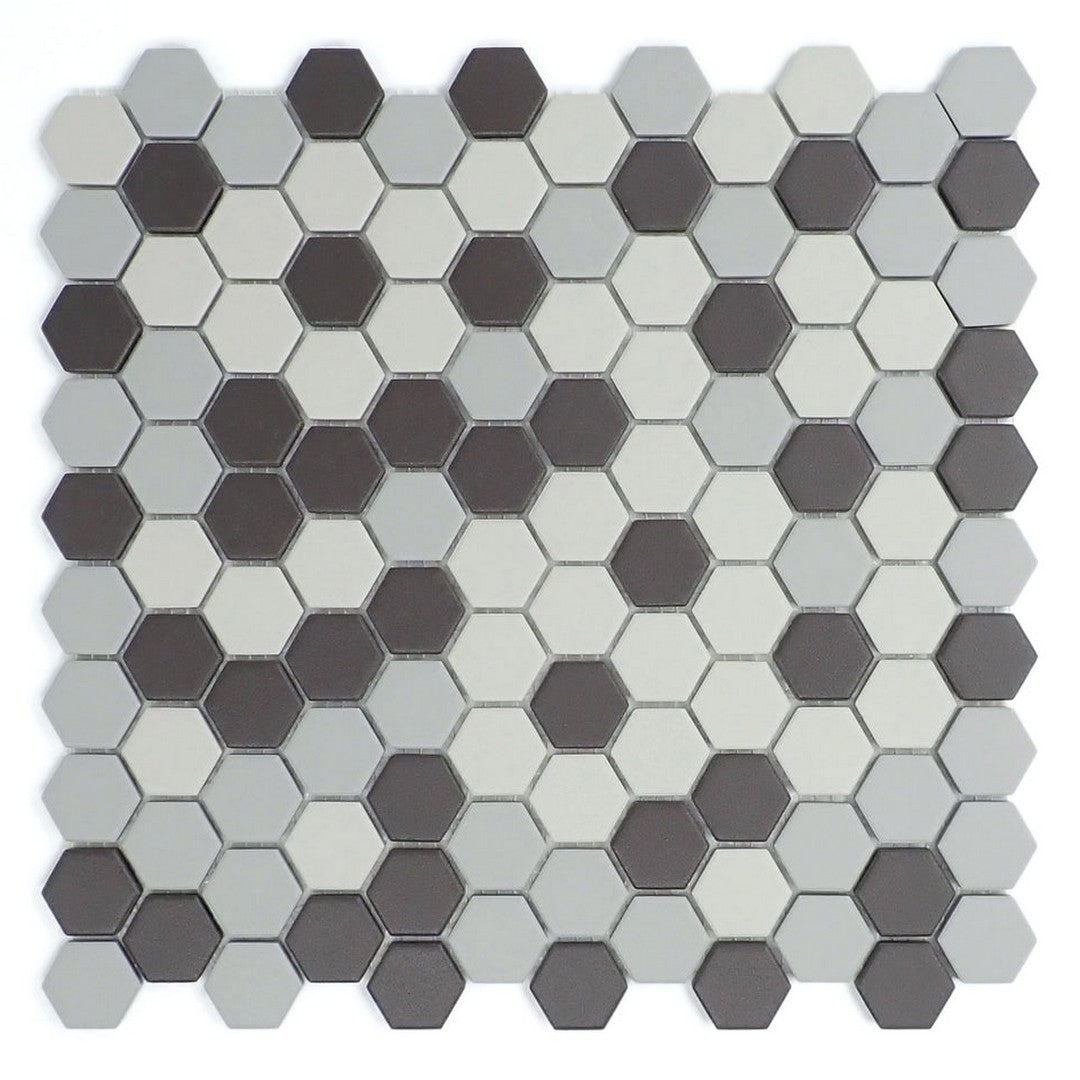 Emser Source 11" x 11" Matte 1" Hexagon Porcelain Mosaic