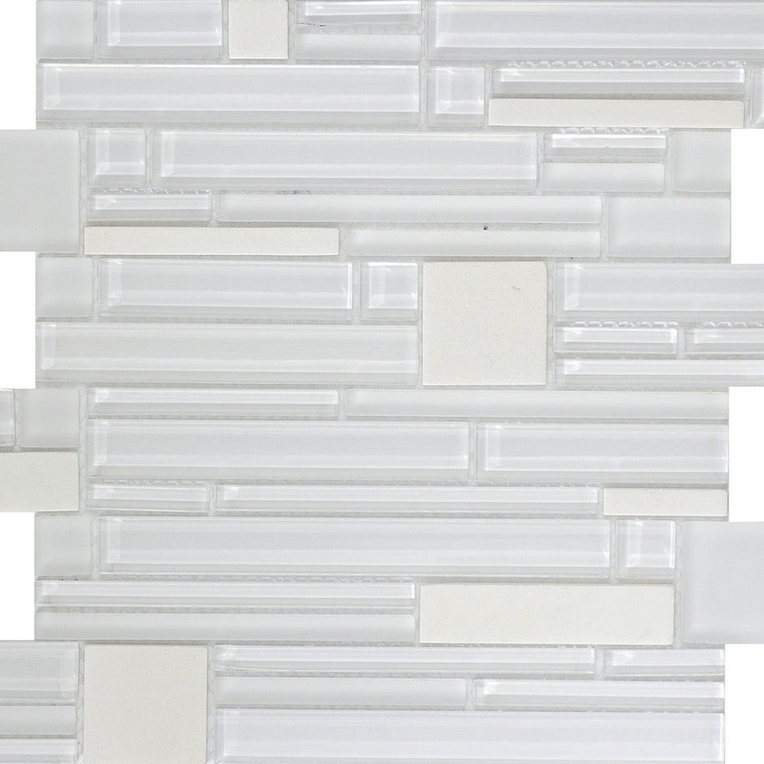 Emser Entity 12" x 12" Glossy Stone & Glass Mosaic