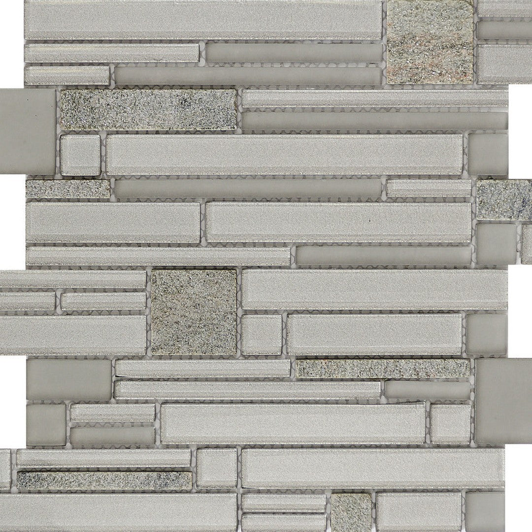 Emser Entity 12" x 12" Glossy Stone & Glass Mosaic