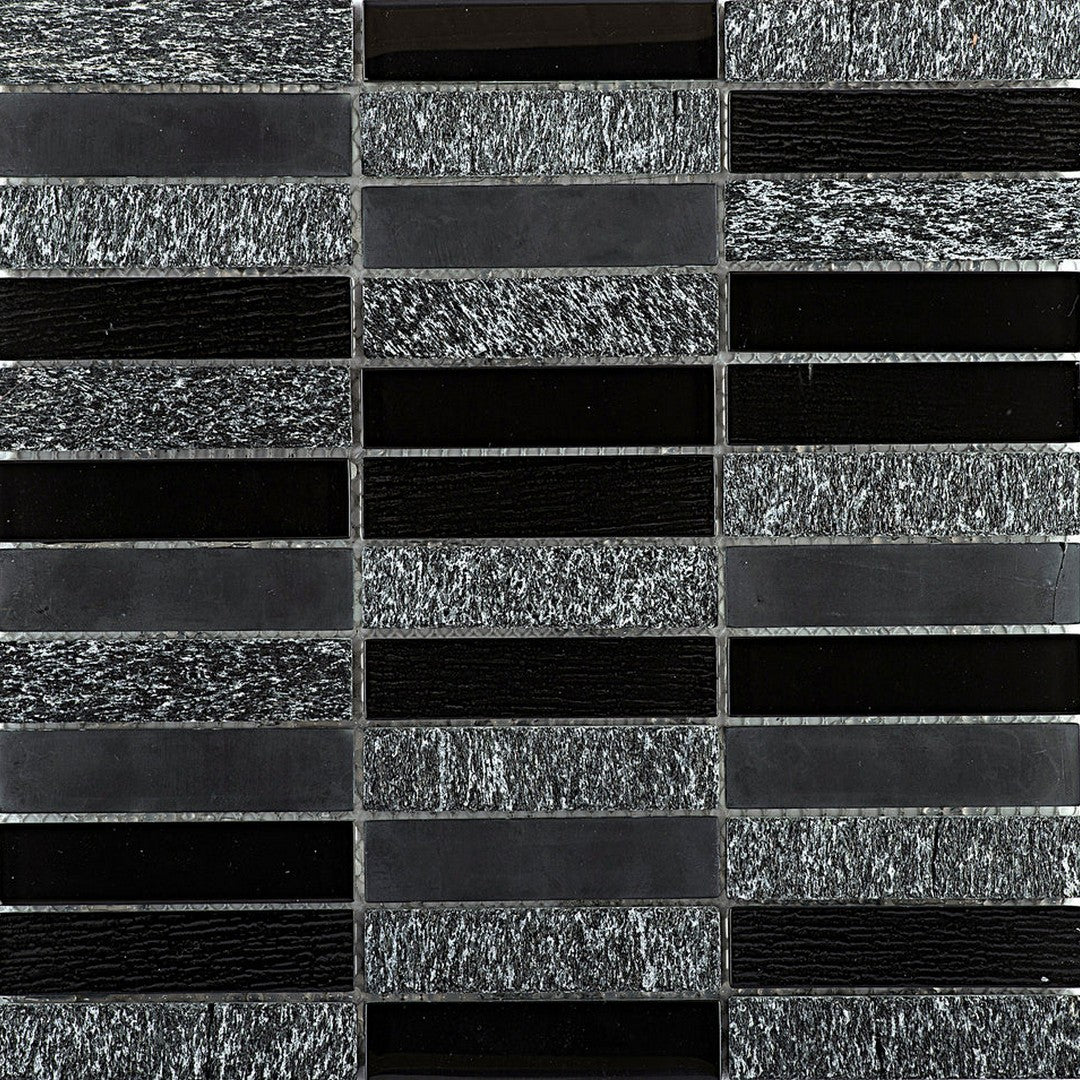 Emser Illumina 12" x 12" Glossy Stone & Glass Mosaic