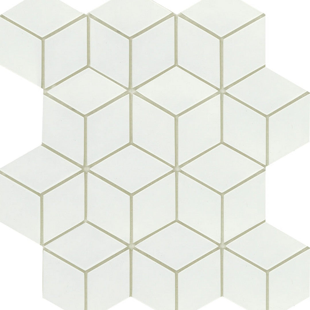Emser Concept 10" x 12" Glossy Cube Glass Mosaic