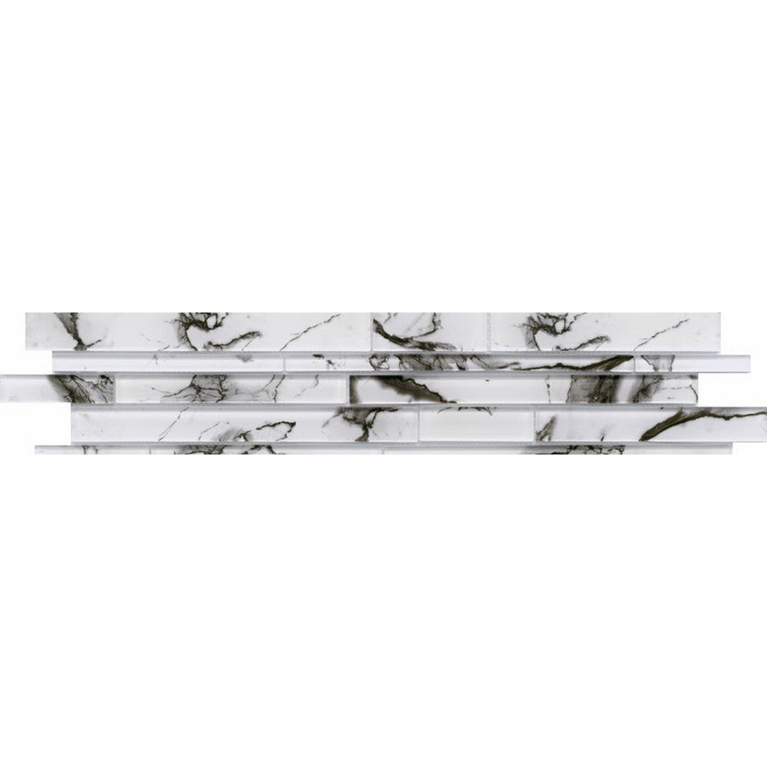 Emser Zen 6" x 24" Glossy Modern Linear Glass Mosaic