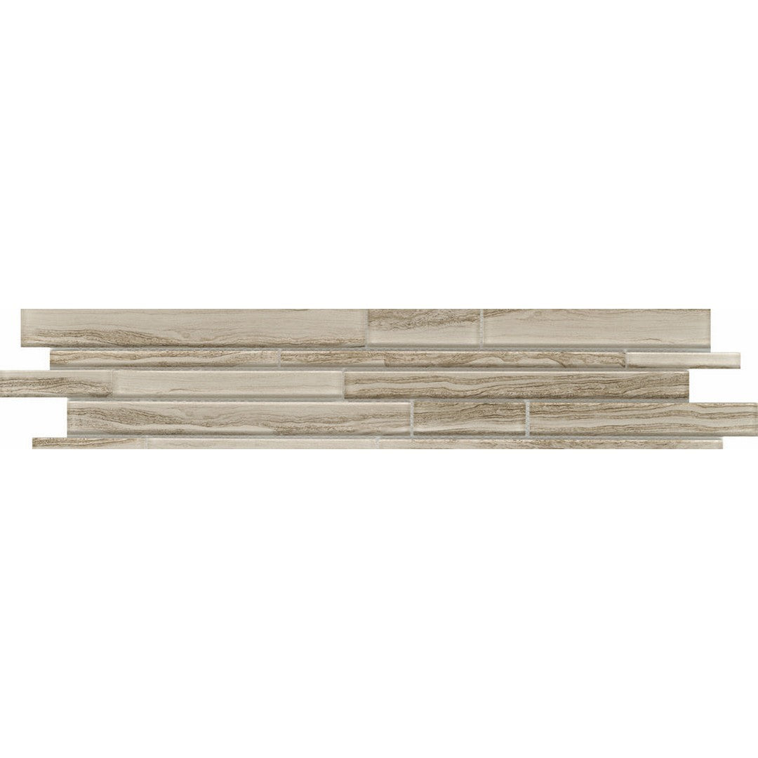 Emser Zen 6" x 24" Glossy Modern Linear Glass Mosaic