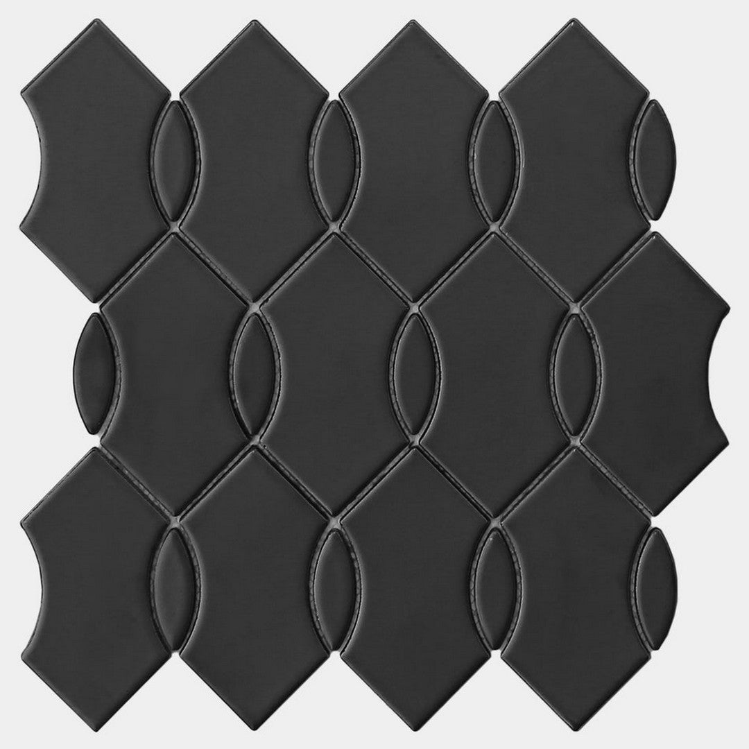 Emser Mythos 12" x 12" Pressed Matte Wave Ceramic Mosaic