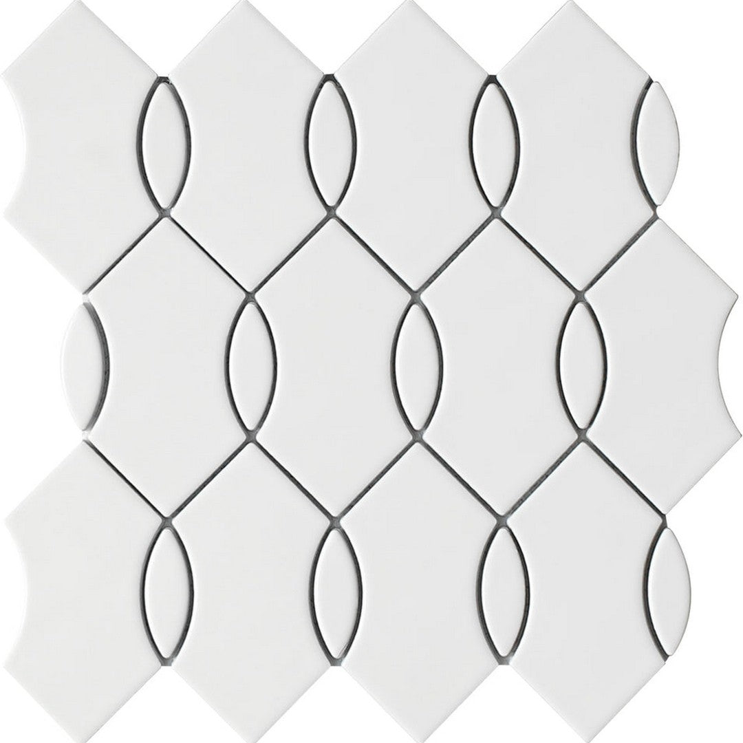 Emser Mythos 12" x 12" Pressed Matte Wave Ceramic Mosaic