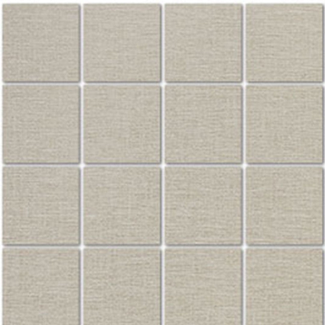 Tesoro Natural Linen 12" x 12" Rectified Textured Porcelain 3" Mosaic