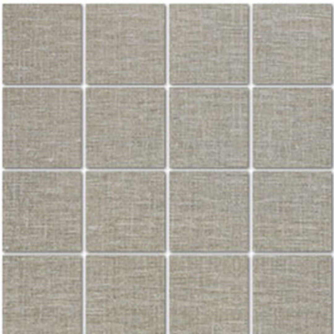 Tesoro Natural Linen 12" x 12" Rectified Textured Porcelain 3" Mosaic