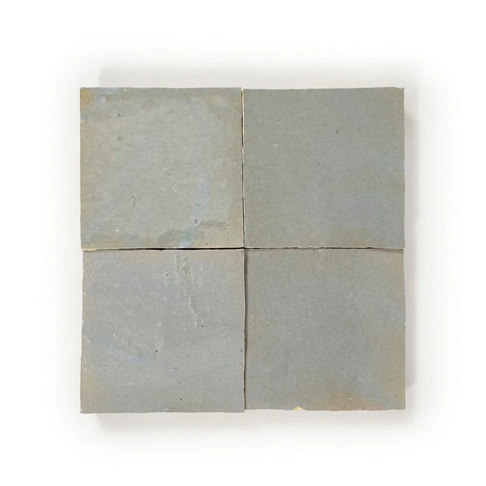 Lungarno Zellige Classique 4" x 4" Glossy Terracotta Wall Tile