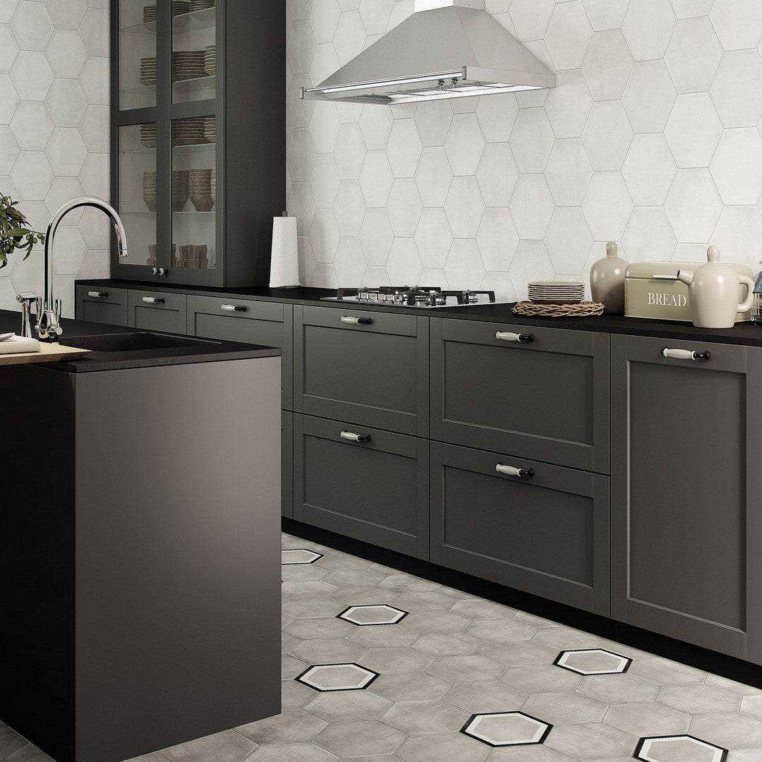 Rickert-Durstone-9.06-x-10.63-Matte-Porcelain-Hex-Tile-Pisa-Grey-Hex