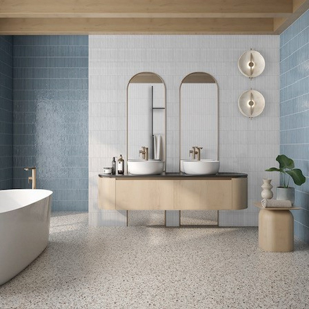 Rickert-LaPlatera-Pencil-14-x-14-Glossy-Ceramic-Tile-Kromo-White