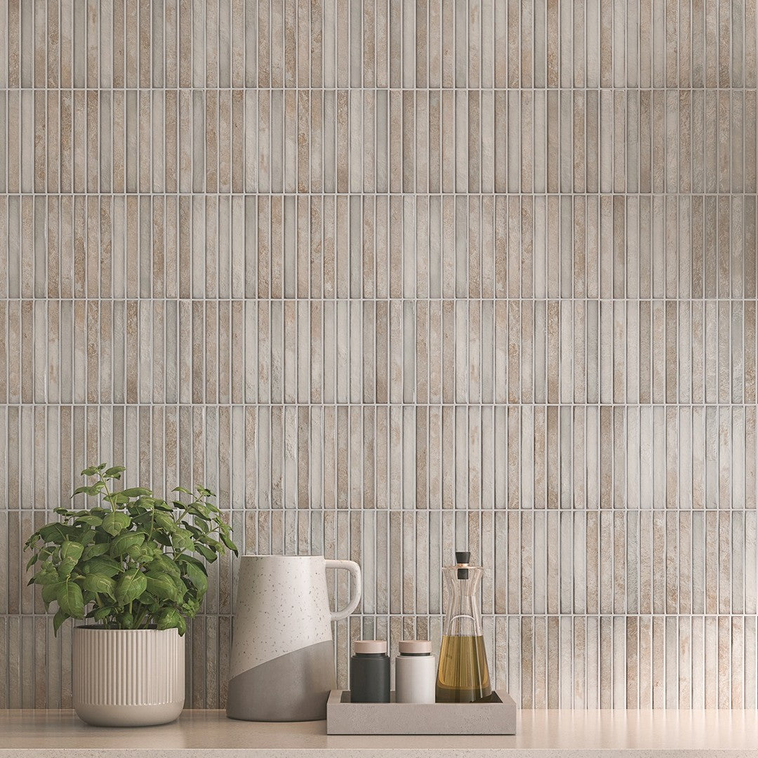 Rickert-LaPlatera-Pencil-14-x-14-Glossy-Ceramic-Tile-Raku-Grey