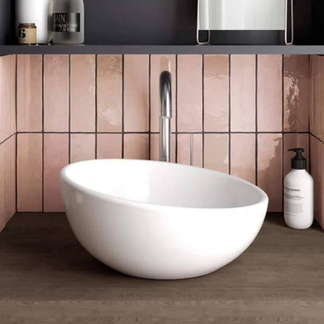 Rickert-Equipe-Artisan-2.5-x-8-Glossy-Ceramic-Tile-Rose-Mallow