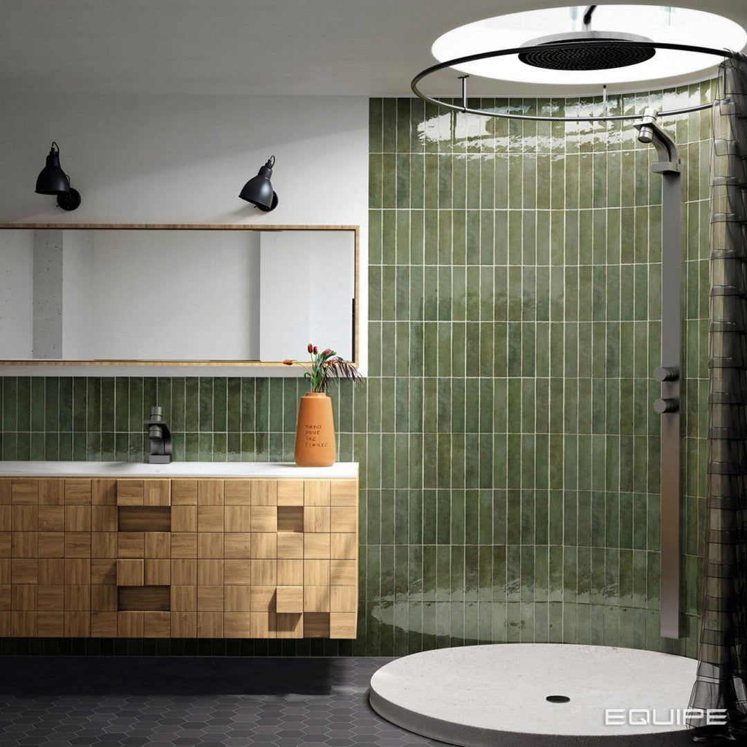 Rickert-Equipe-Tribeca-2.5-x-10-Glossy-Porcelain-Tile-Sage-Green