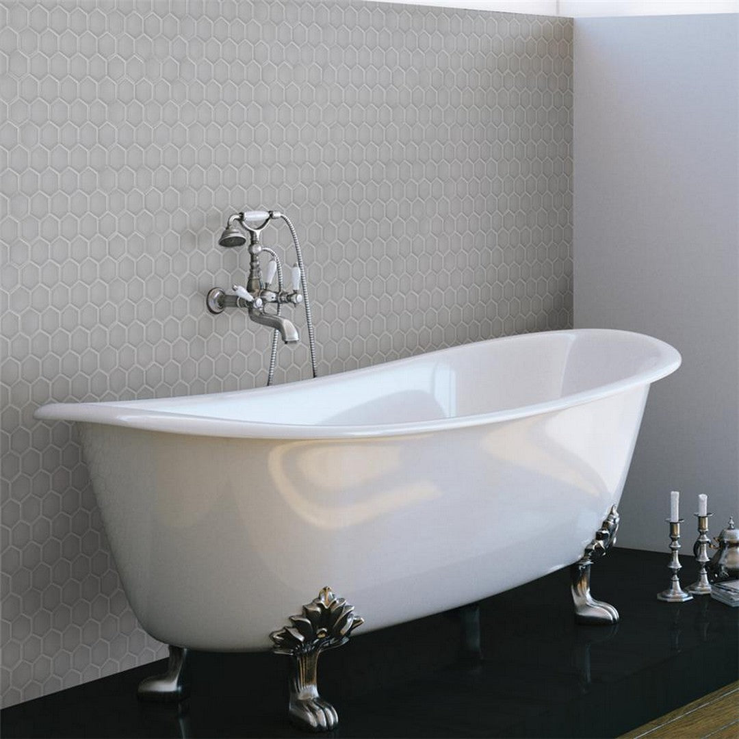 Rickert-11.10-x-12.80-Matte-Porcelain-2-Hexagon-Mosaic-Grey