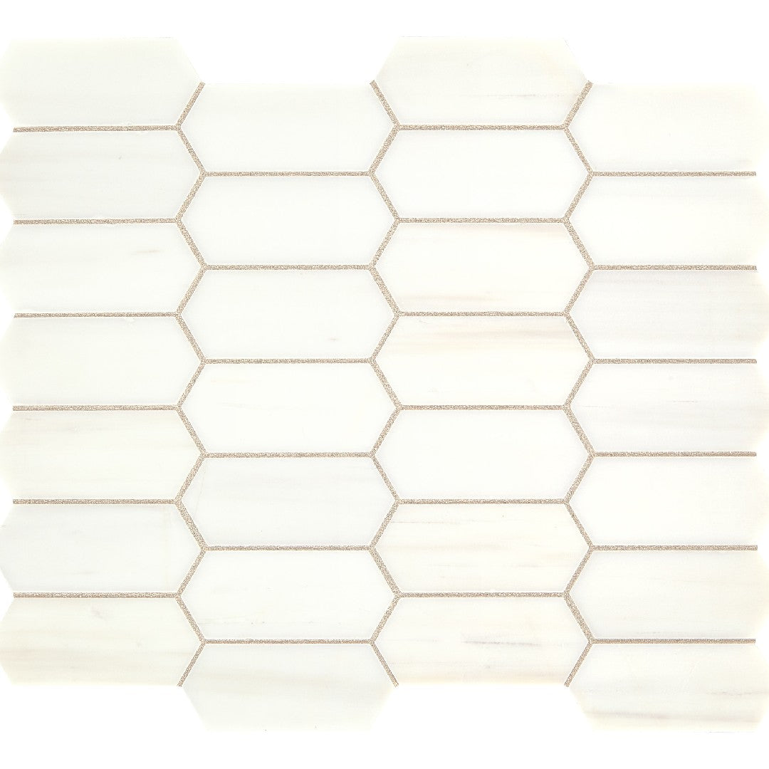 Daltile-Natural-Stone-Marble-12-x-14-Honed-2x4-Elongated-Hex-Mosaic-Contempo-White