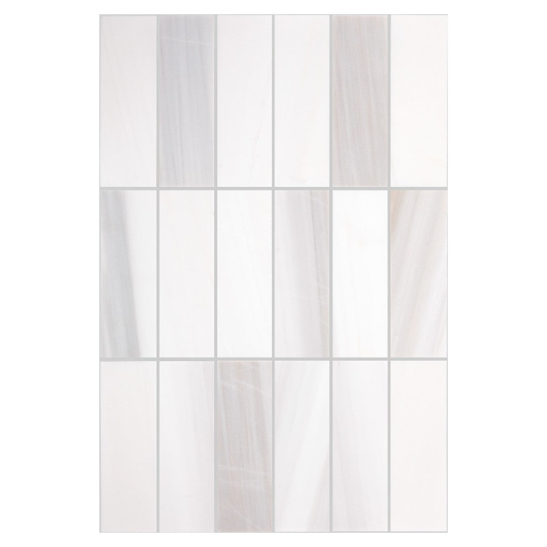 Daltile-Perfit-Mosaix-13.25-x-18-Honed-Natural-Stone-2x6-Straight-Stack-Mosaic-Calacatta-Dolomiti