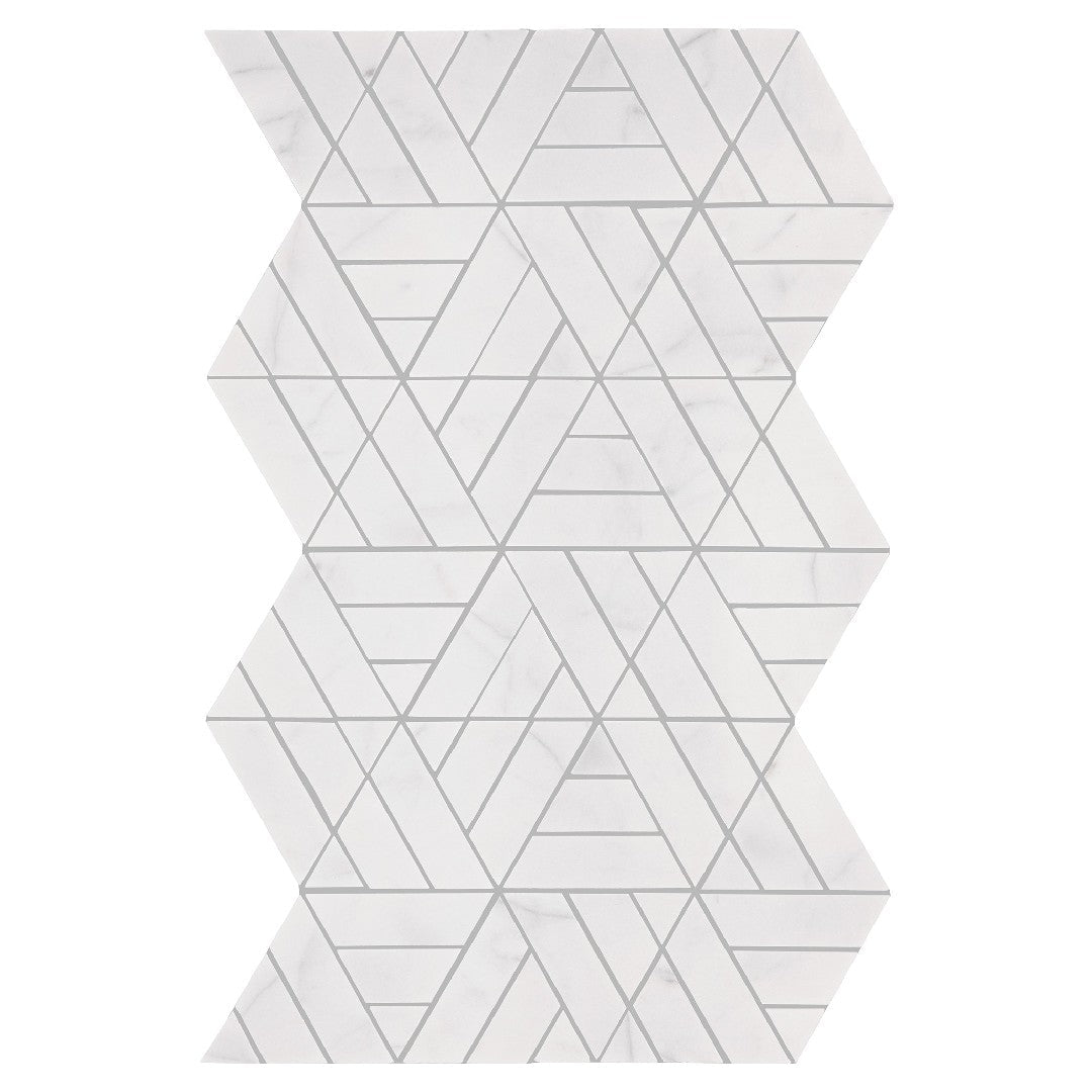 Daltile-Perfit-Mosaix-13.25-x-18-Polished-Natural-Stone-Trifecta-Mosaic-Saran-White