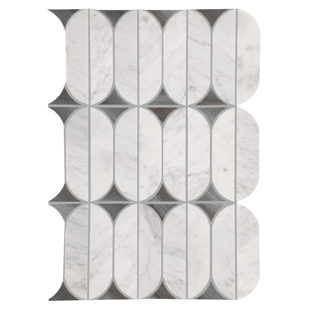 Daltile Perfit Mosaix 13.25" x 18" Polished Natural Stone Spring Mosaic