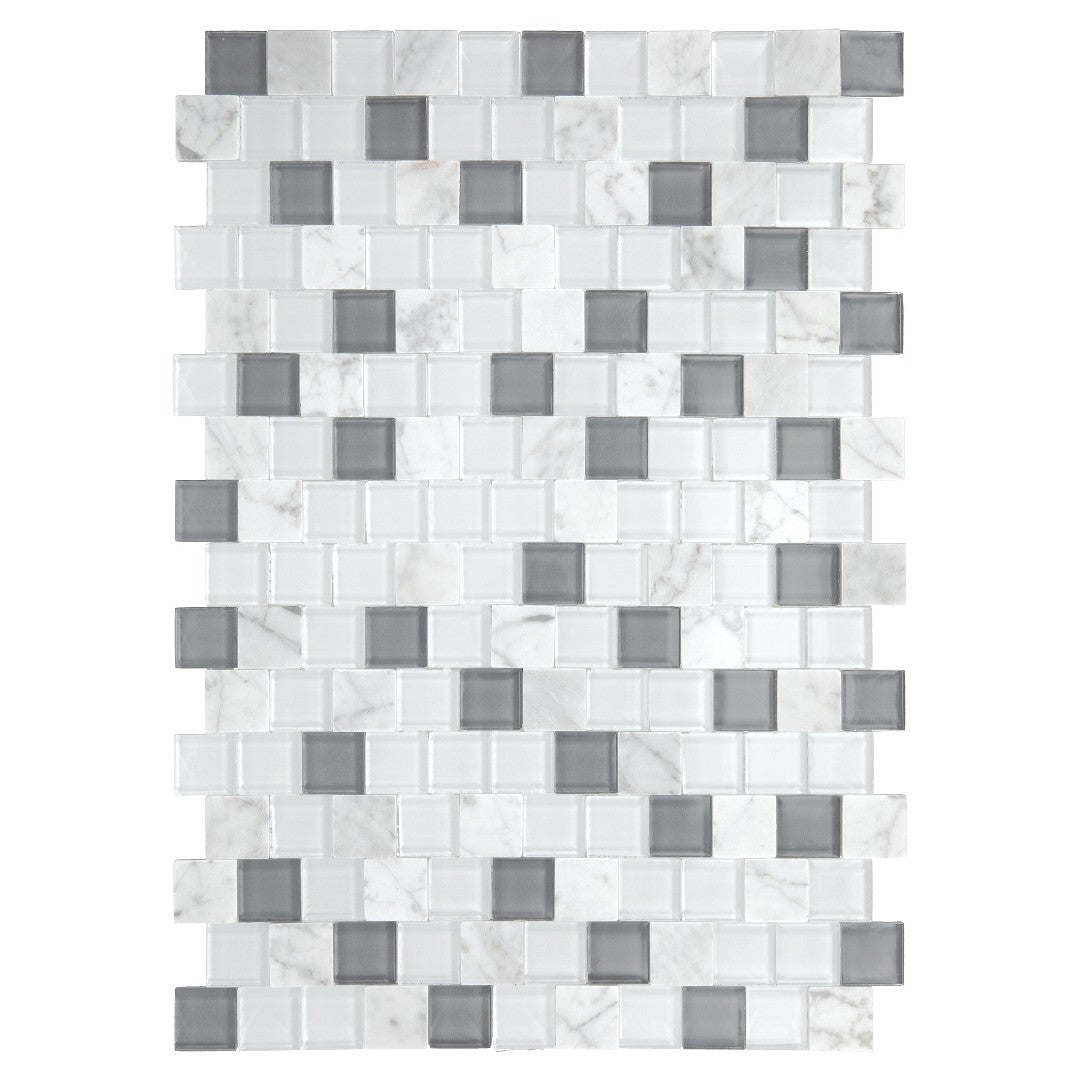 Daltile-Perfit-Mosaix-13.25-x-18-Polished-Natural-Stone-1-Brick-Joint-Mosaic-White-Carrara-|-Glass