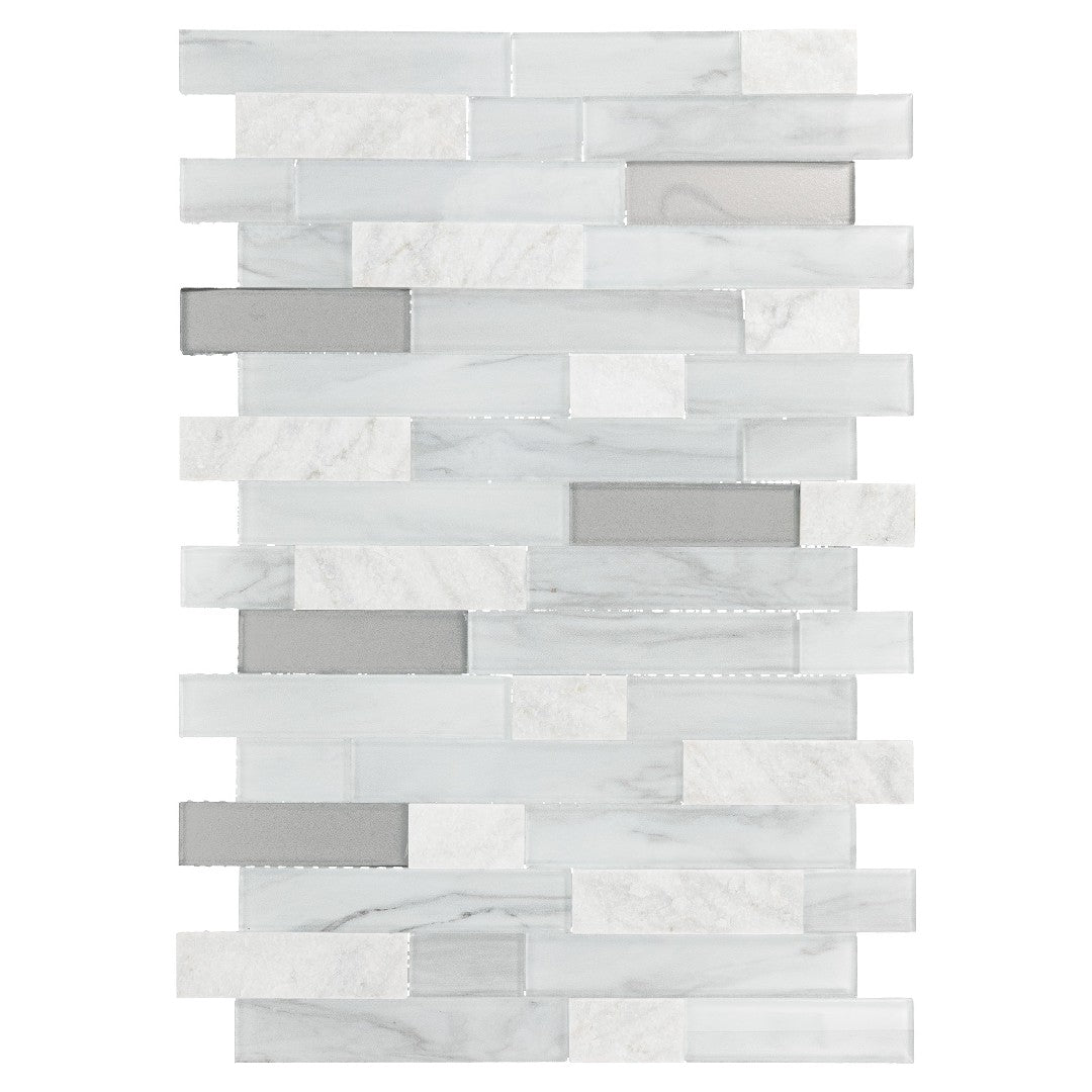 Daltile-Perfit-Mosaix-13.25-x-18-Split-Face-Natural-Stone-Random-Linear-Mosaic-White-Carrara-|-Glass