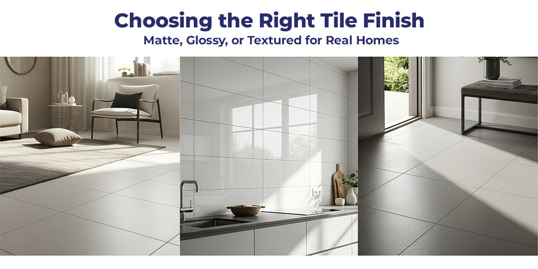 Choosing the Right Tile Finish: Matte, Glossy, or Textured for Real Homes