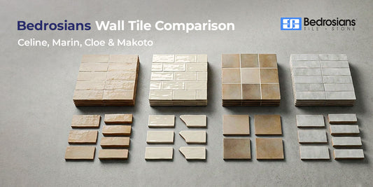 Bedrosians Wall Tile Comparison: Celine, Marin, Cloe & Makoto