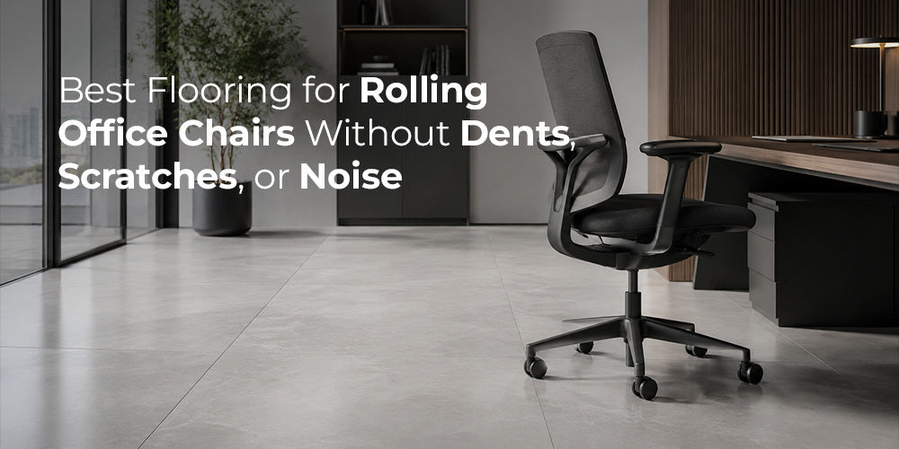 Best Flooring for Rolling Office Chairs Without Dents, Scratches, or Noise